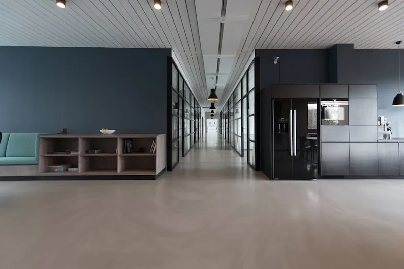 Clean modern office space with natural light
